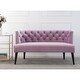 preview thumbnail 14 of 27, Celine Performance Fabric Tufted Settee Bench by Jennifer Taylor Home