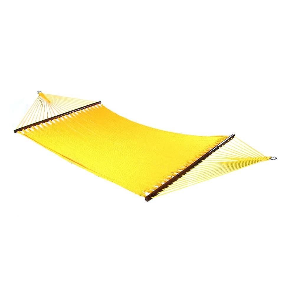 Sunnydaze Large 2-Person Rope Hammock with Spreader Bar & Hammock Stand