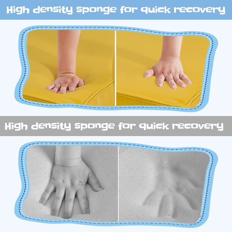 6-Piece Kids Climb and Crawl Foam Play Set,Educational Activity Toys