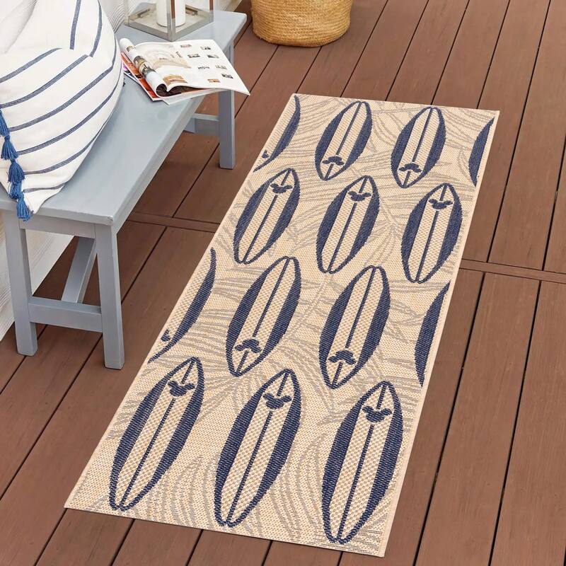 Disney Mickey Mouse Studio Modern Classic UV Protected Polypropylene Flatweave Indoor/ Outdoor Area Rug Collection