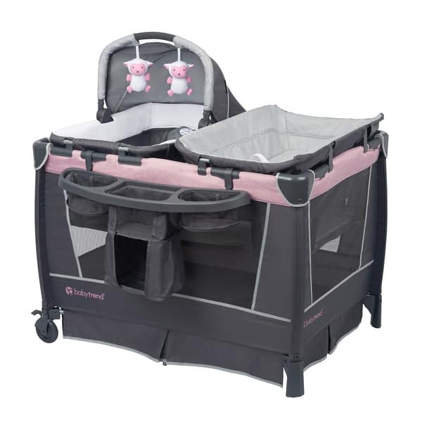 slide 1 of 1, Baby Trend Simply Smart Nursery Center Playard, Dash Pink