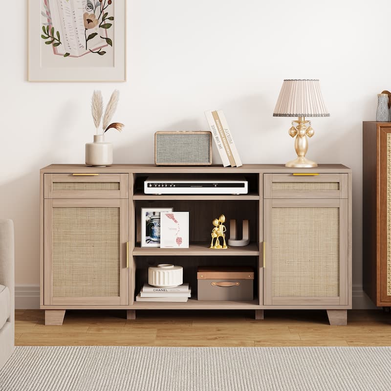 Moasis 58" Rattan TV Stand