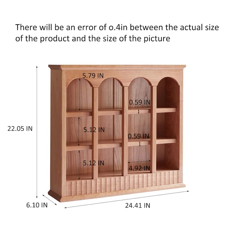 GDFStudio - Marcellus One-Piece Cherry Solid Wood Rack with Timeless European Charm