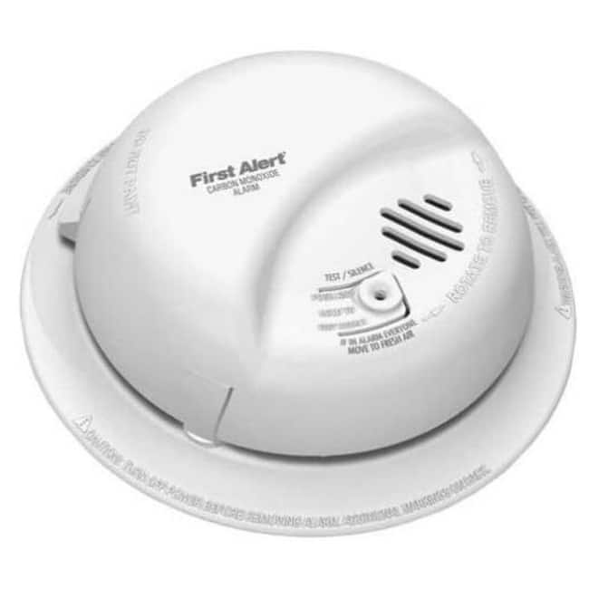 BRK Brands CO5120BN 120V Hardwired Carbon Monoxide Detector with 9V - Black