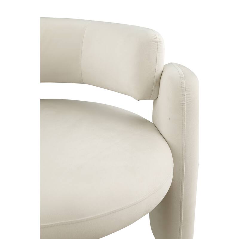 Modern Accent Chair With Solid Wood Frame, For Living Room, Bedroom, Lounge Area, Office