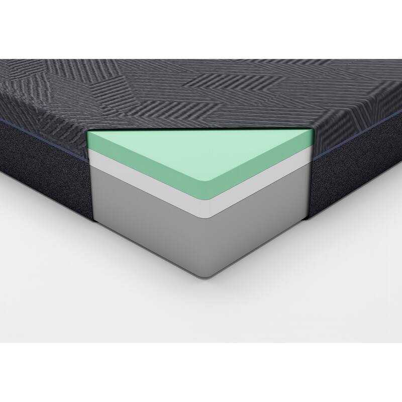 11inch Eastern King Mattress Green Tea Gel-Infused Memory Foam Mattress, Gray, Mattress in a Box