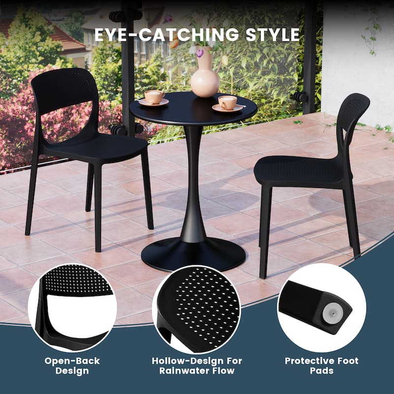 Frond and Form 4-Person Outdoor Round Dining Set