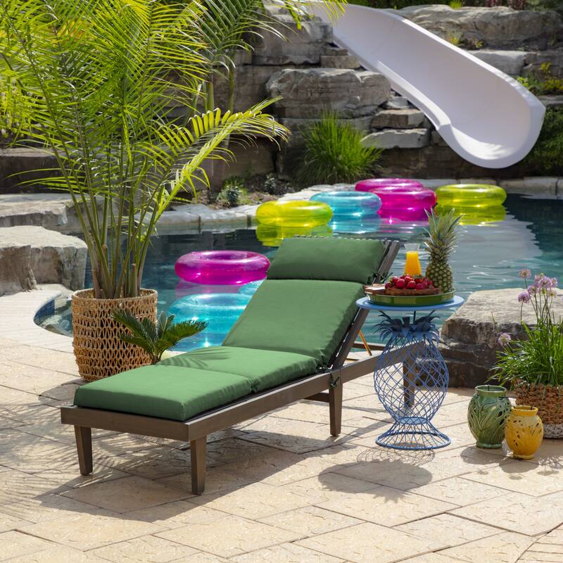 Arden Selections Leala Texture Outdoor Chaise Lounge Cushion