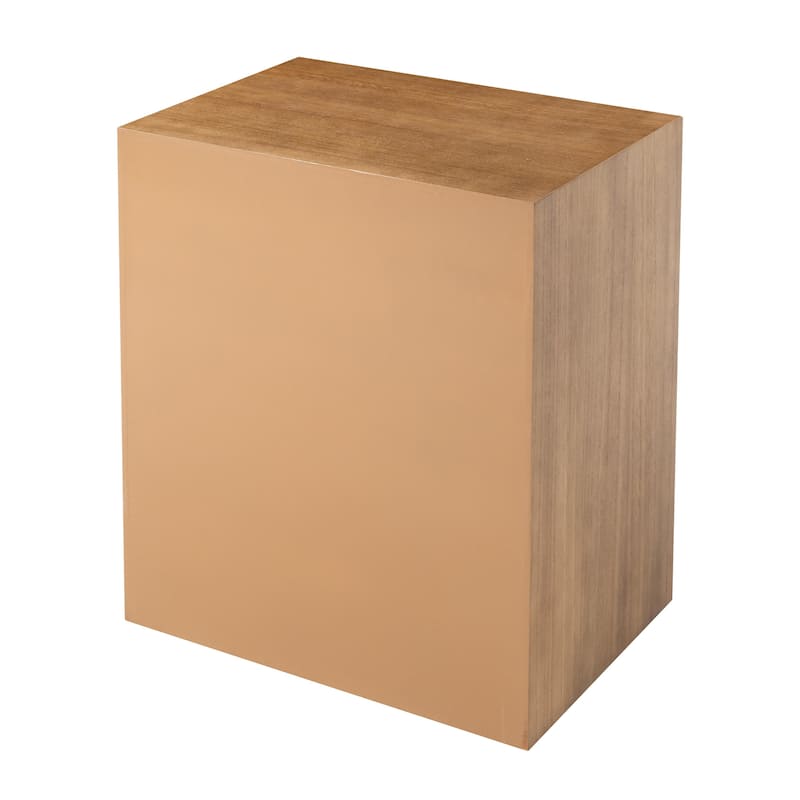 COZAYH Fully Assembled Wooden Nightstand, Burl Front Dresser in Farmhouse Style, Natural Finish Bedside Table with Ample Storage