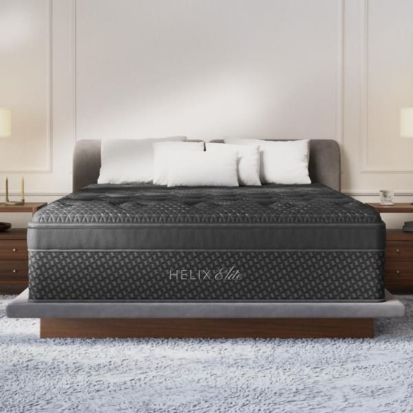 slide 2 of 6, Helix Midnight Elite 15" Medium Mattress with GlacioTex Cooling