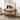 Brown/ White Wood Round 2-Tier Coffee Table for Living Room