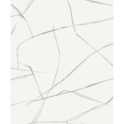 Seabrook Designs Astratto Geometric Non-Woven Unpasted Wallpaper