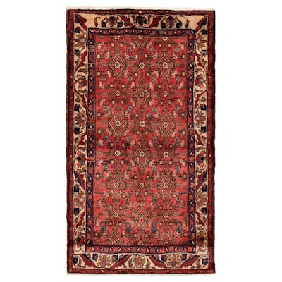 ECARPETGALLERY Hand-knotted Andelz Red Wool Rug - 3'7 x 6'5