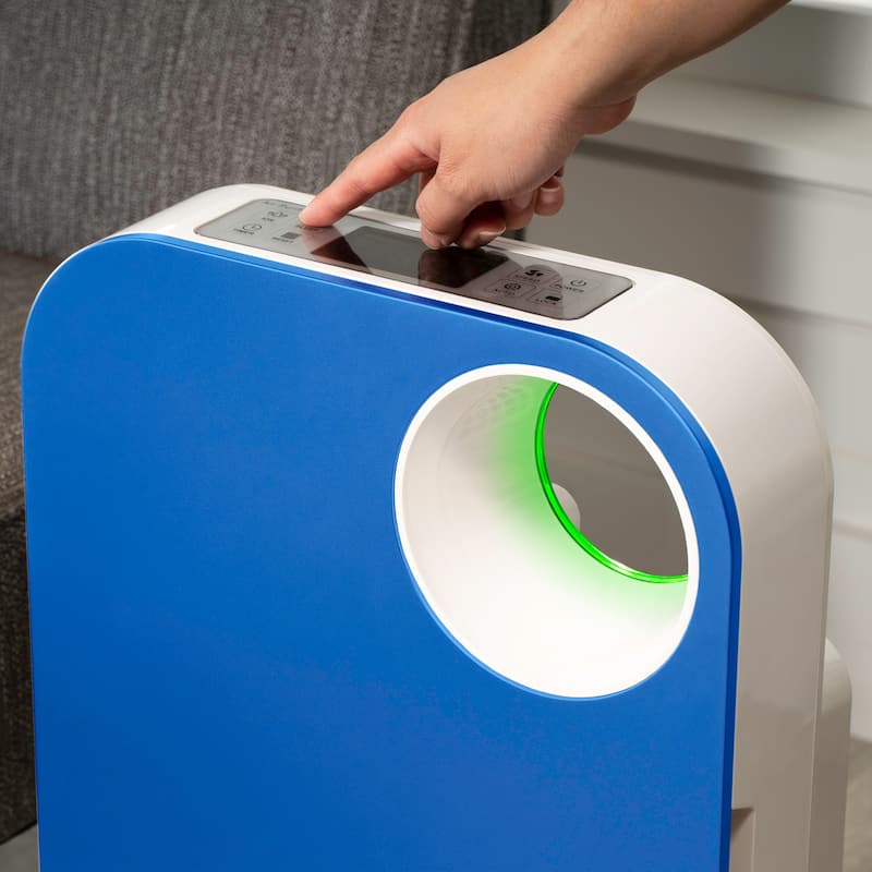 OVAL AIR AIR1000 OVAL AIR H13 True HEPA 3 Speed Portable Air Purifier