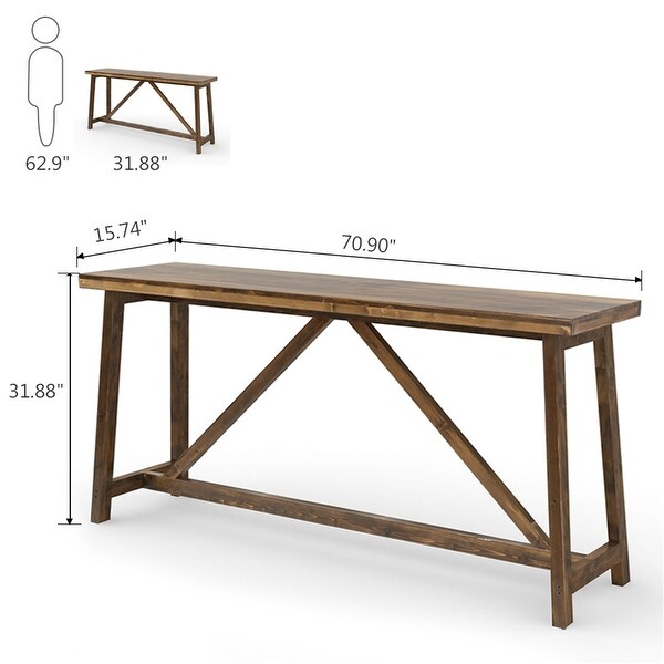 extra long sofa console table