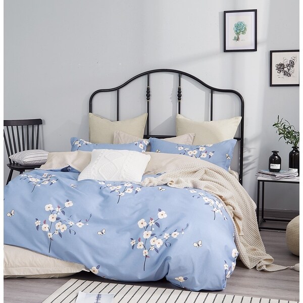 Elora Reversible 100% Cotton Comforter Set. Opens flyout.