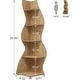 preview thumbnail 25 of 55, Corner Shelf Bookcase Bookshelf with Unique Shape for Living Room, Home Office