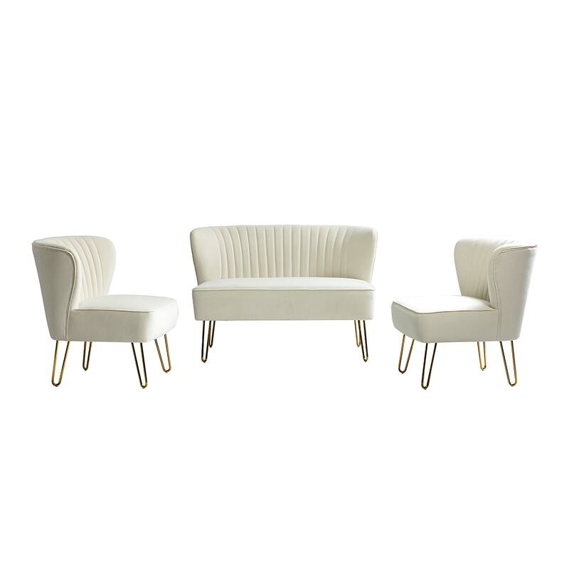 Barto 45" 3 Piece Living Room Set by HULALA HOME