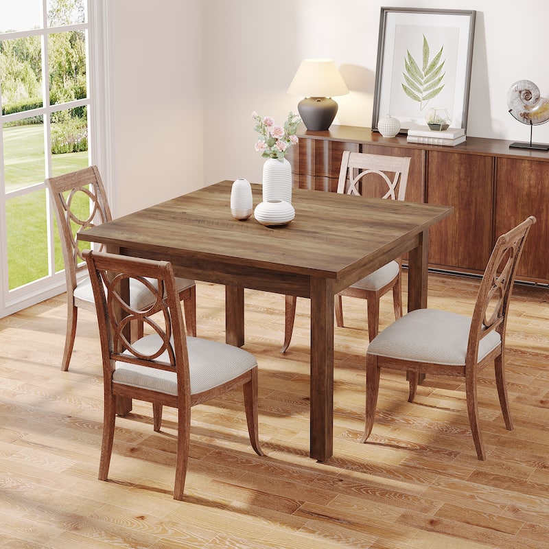 39.43" Small Square Kitchen Dining Table for 4