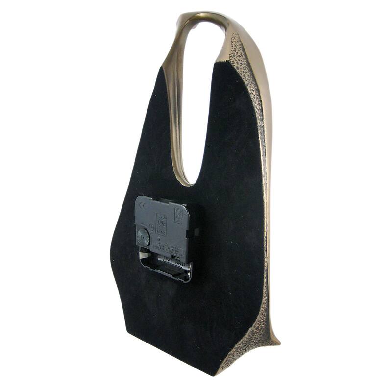 Cool Bronze Finish Melted Desk Clock Table Mantel Dali - 11 X 6.25 X 4 inches