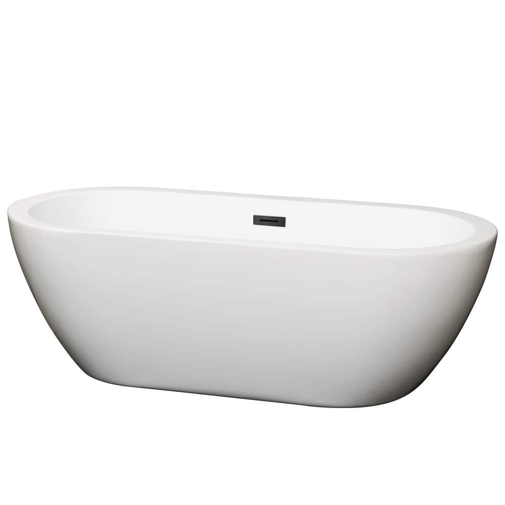 Wyndham Collection Soho 68" Free Standing Acrylic Soaking Tub with
