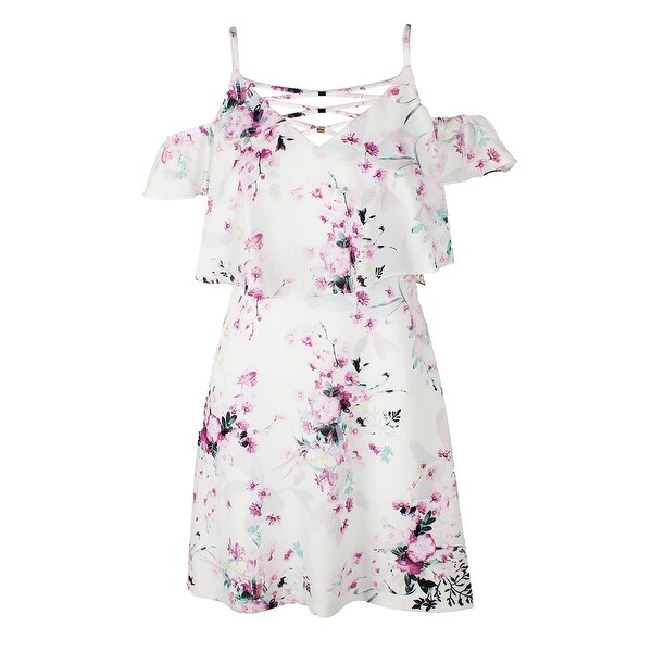 pink floral shift dress