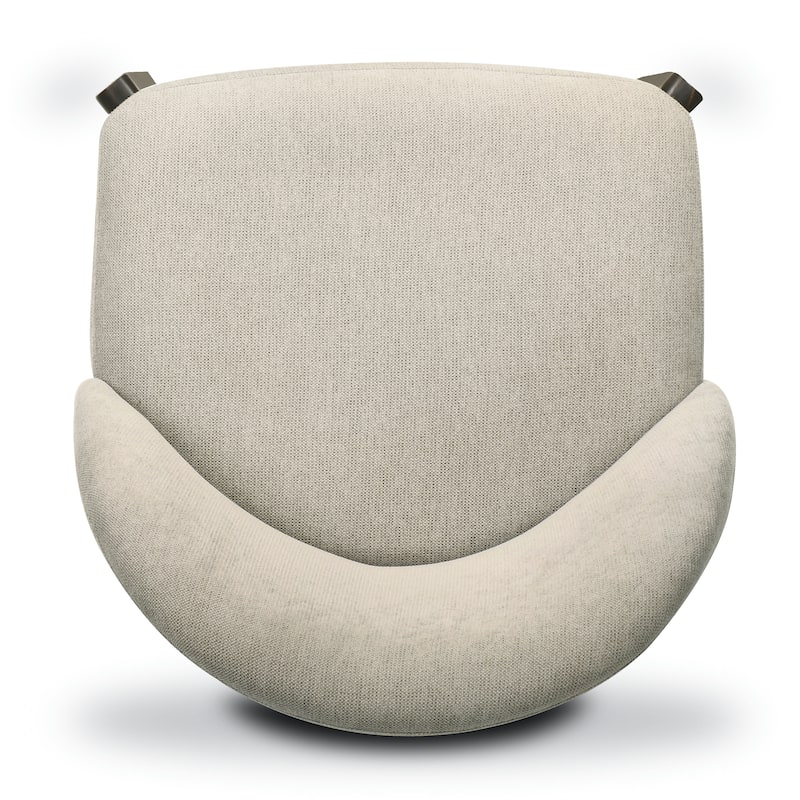 Poly & Bark Pietta Dining Chair (Set of 2) - Durable Fabric with Solid Wood Legs