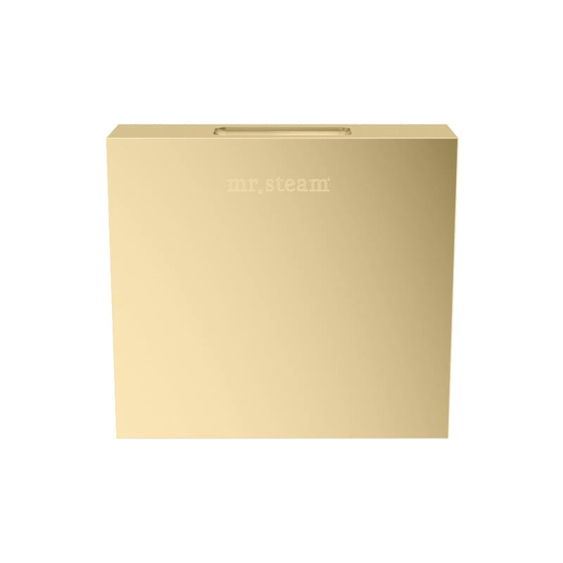 Mr Steam 104516 Designer Square 3 in. Steamhead with Aroma Therapy - Satin Brass
