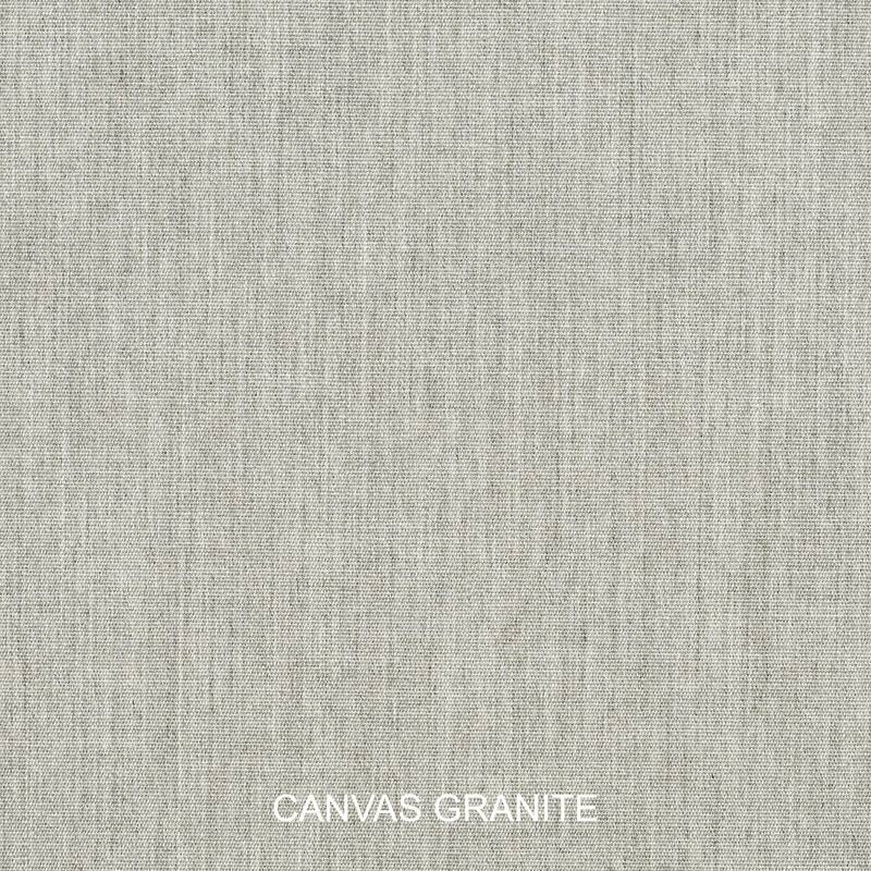 Sunbrella Granite Grey Indoor/Outdoor Bench Cushion 37" to 48", Corded