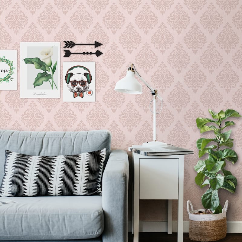 SUSSEXHOME Removable Wallpaper-Waterproof, Strippable, Light Resistance & Cleanable Wall Paper Roll-Wallpaper-Ottoman