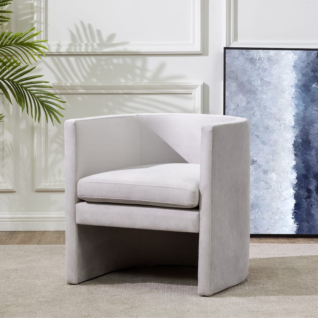 SAFAVIEH Couture Nastja Curved Accent Chair - 26Wx26Dx28H