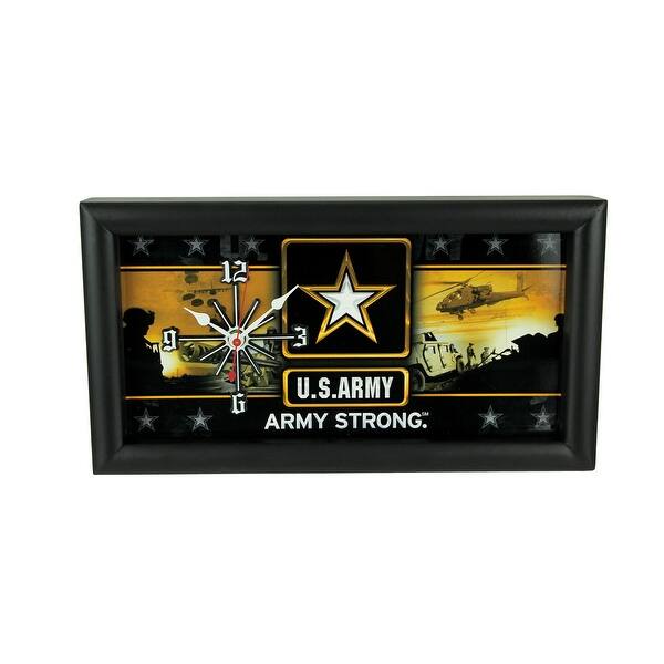 Us Army Military License Plate Mantel Or Wall Clock 7 X 13 X 1 5 Inches Overstock