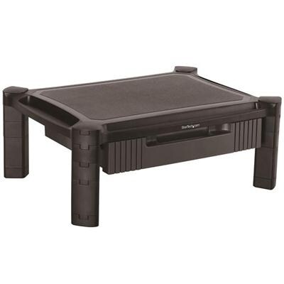Startech Adjustable Monitor Riser – Drawer – Monitors Up To 32”– Adjustable Height – Monitor Stand – Computer Monito