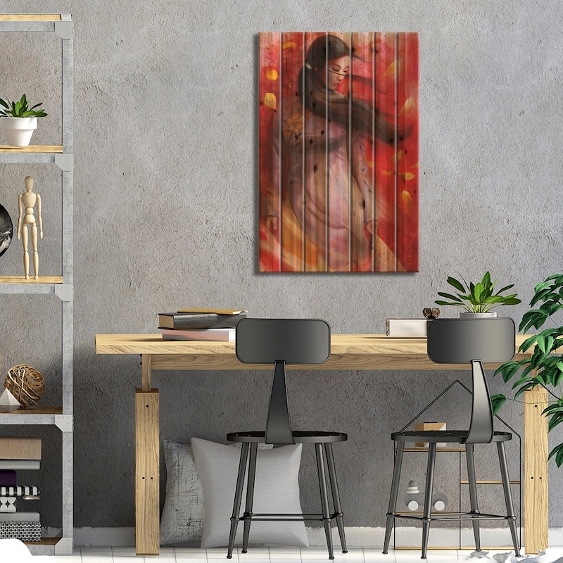 Vietnam Print On Wood by Steve Goad - Multi-Color