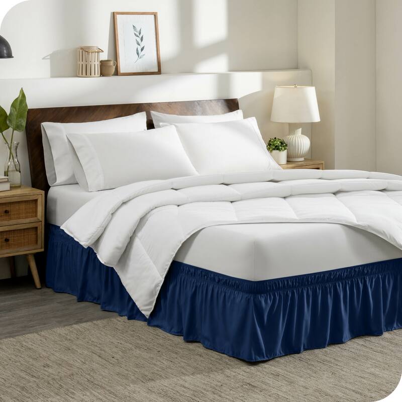 Bare Home Adjustable Wrap Around Bed Skirt