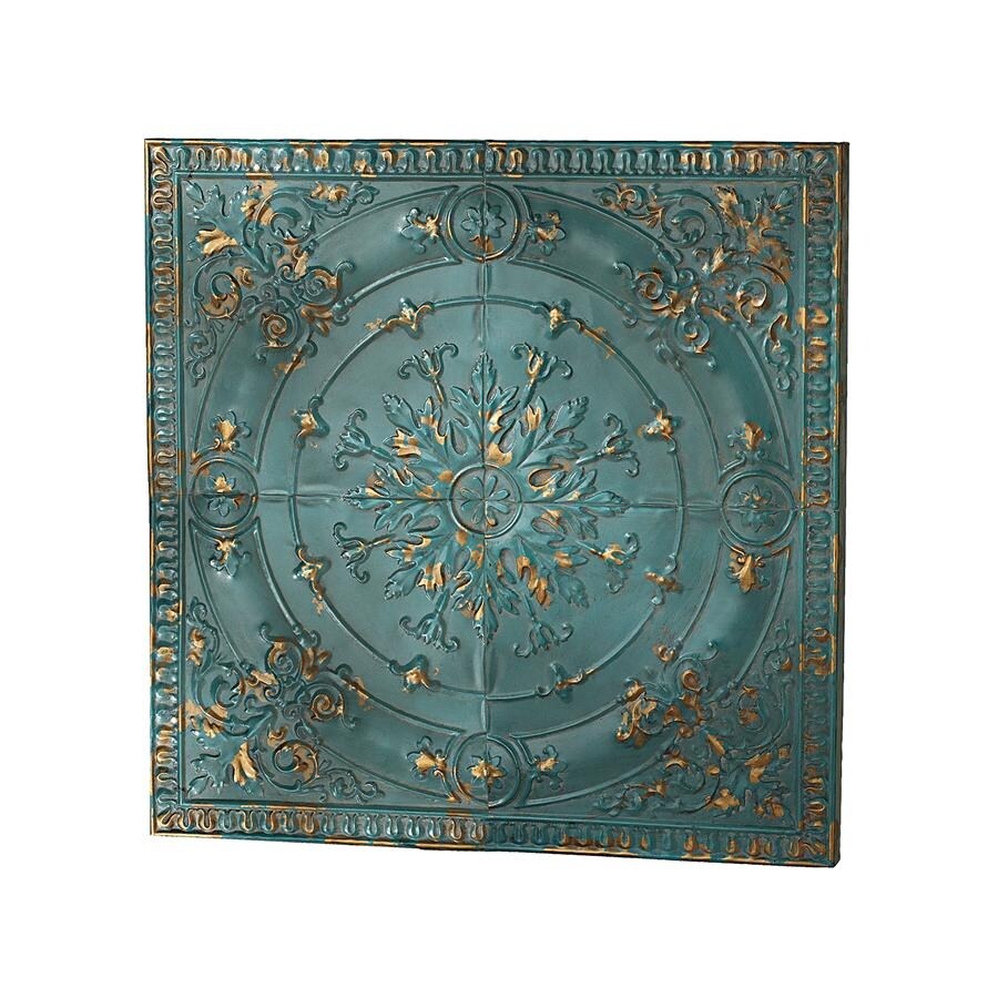 Shop Design Toscano Viennese Pressed Metal Ceiling Tile Wall Sculpture Overstock 20057732