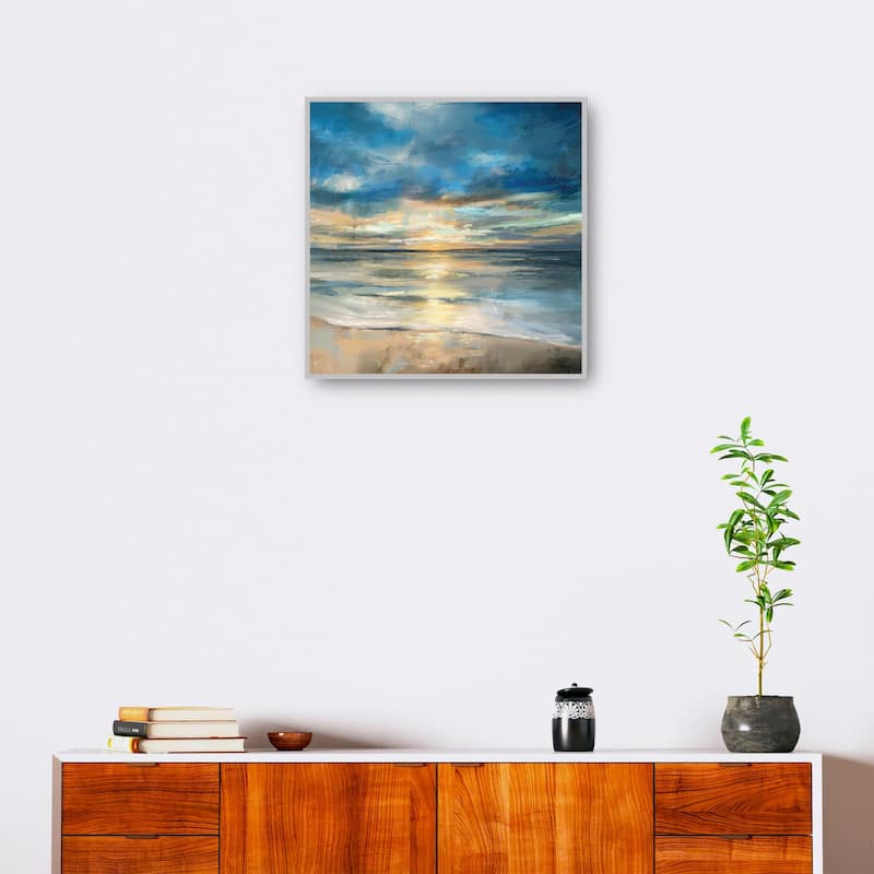 Indigo Surf By Studio Arts Canvas Art Print