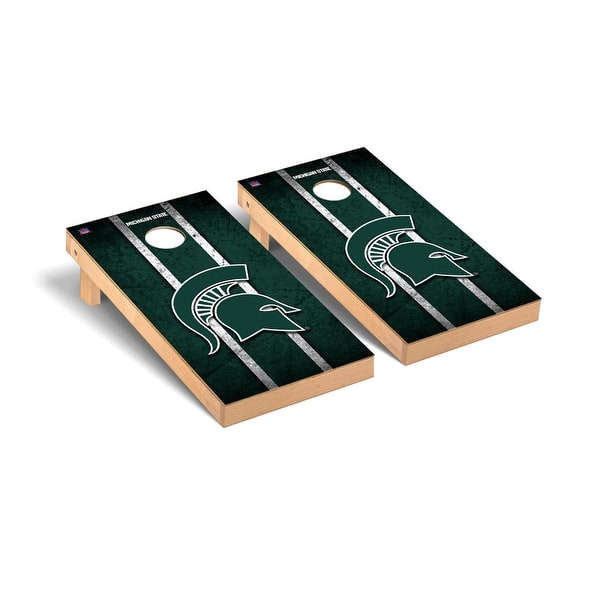 slide 2 of 5, Michigan State Spartans Vintage Cornhole Board Set