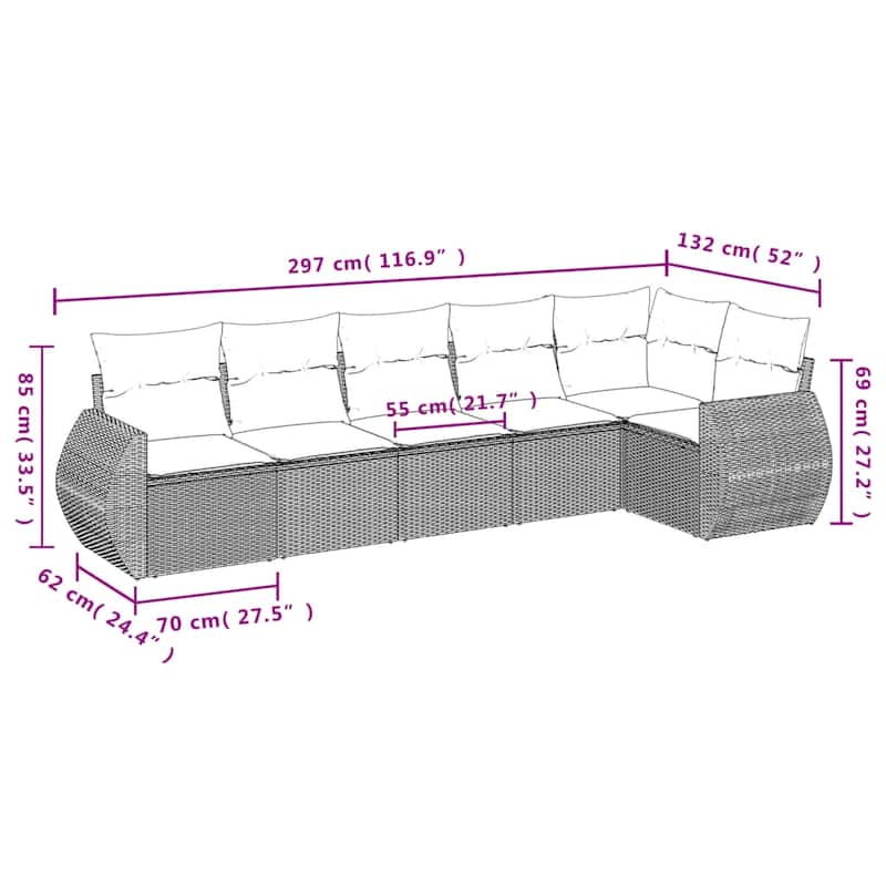 vidaXL Garden Sofa Set