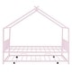 preview thumbnail 12 of 13, Metal Adorable House Full Size House Bed with Twin Size Trundle Bed,Kids and Baby