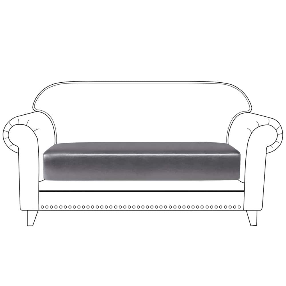 PU Stretch Cushion Cover Couch Cushion Slipcover Sofa Protector