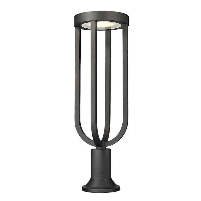 Z-Lite 5005PHB-553PM-LED Leland 29" Tall Marine Grade Post Light - Sand Black