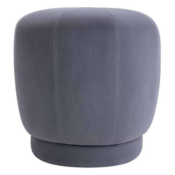 Shop Archiology Velvet Round Pouf Ottoman Overstock 32148892