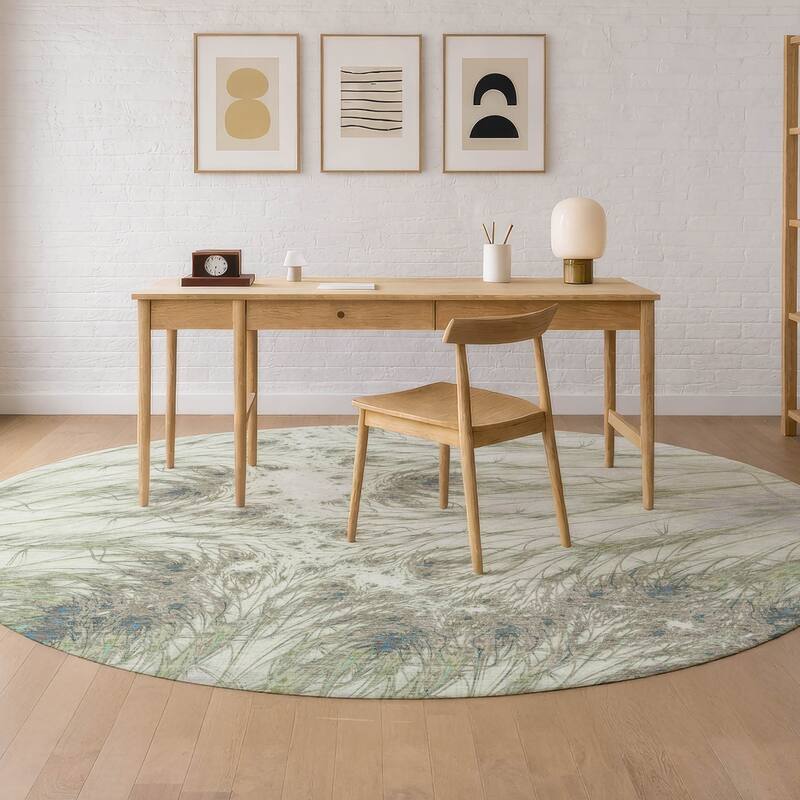Machine Washable Indoor/ Outdoor Modern Cheraw Chantille Rug
