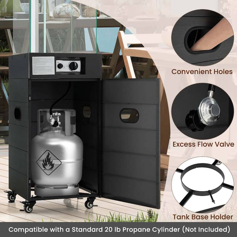 Costway Patio Heater 40,000 BTU Outdoor Propane Gas Heater with Cover - See Details