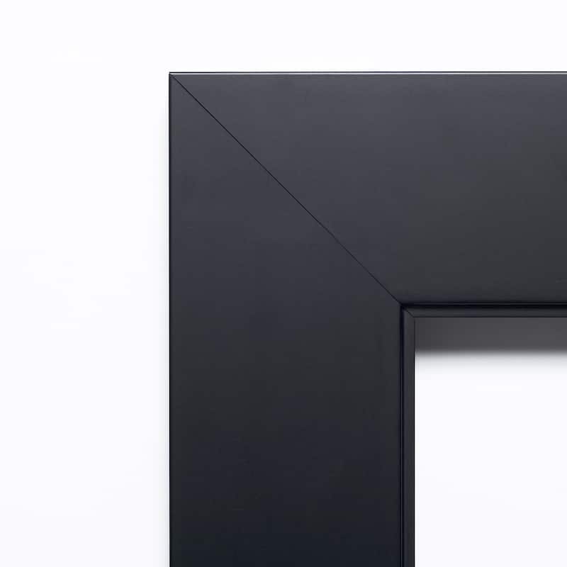 Amanti Art Corvino Black Framed Dry Erase Magnetic Board