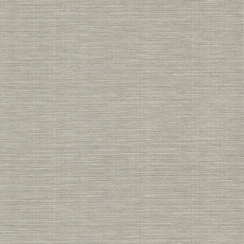 Warner Bay Ridge Light Grey Faux Grasscloth Wallpaper