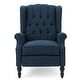 preview thumbnail 30 of 42, Walter Tufted Fabric Wingback Recliner Club Chair by Christopher Knight Home