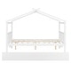 preview thumbnail 19 of 110, Creativity House Bed Twin/ Full Size Frame with Trundle for Boys Girls, Wood Platform Bed with Roof No Box Spring Needed