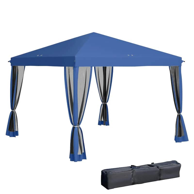 10' x 10' Pop Up Canopy Tent with Netting,Instant Gazebo,Screen House